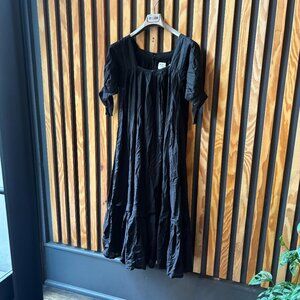 Mirth Pueblo Dress in Black